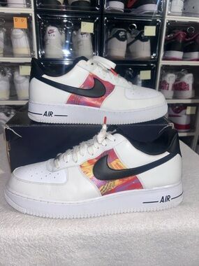 Nike Air Force 1 Low 'Vintage Mosaic' White (Style Code: CU4734-100) No Box